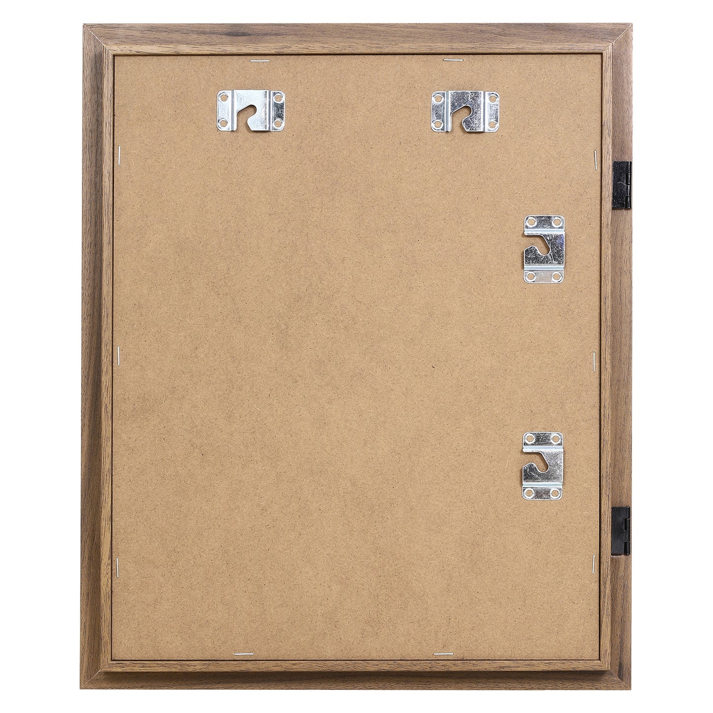 10" x 12.5" Dark Oak MDF Wood Kids Art Picture Frame with Elastic Straps