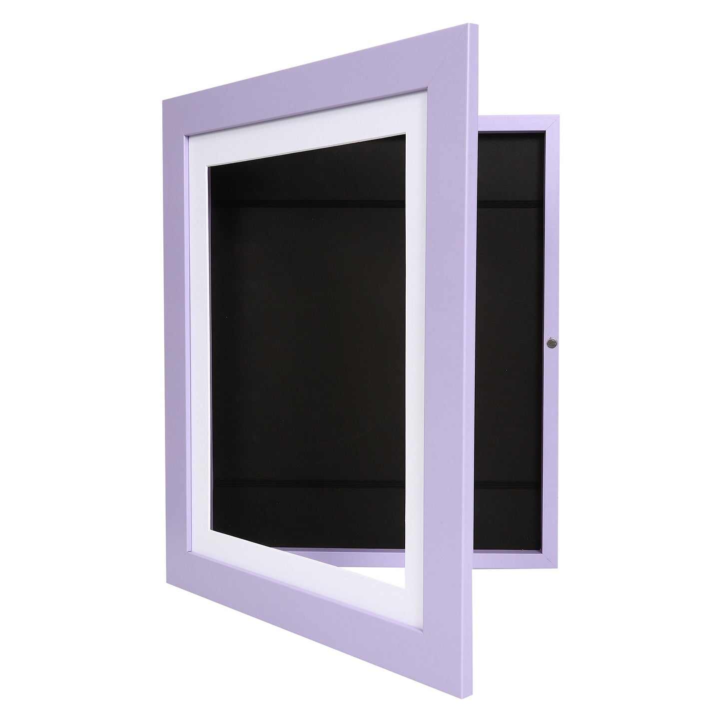 10" x 12.5" Lavender MDF Wood Kids Art Picture Frame with Elastic Straps