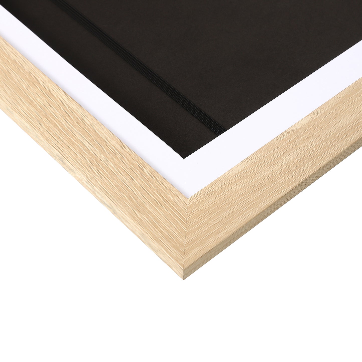 10" x 12.5" Natural Oak MDF Wood Kids Art Picture Frame with Elastic Straps