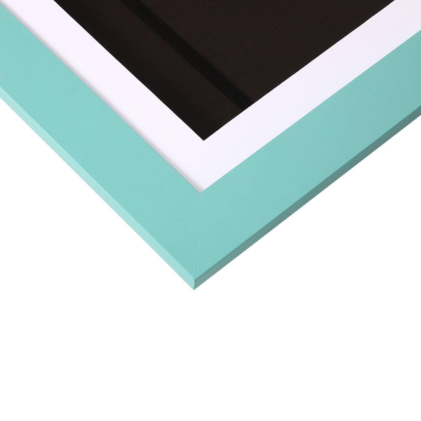 10" x 12.5" Teal MDF Wood Kids Art Picture Frame with Elastic Straps