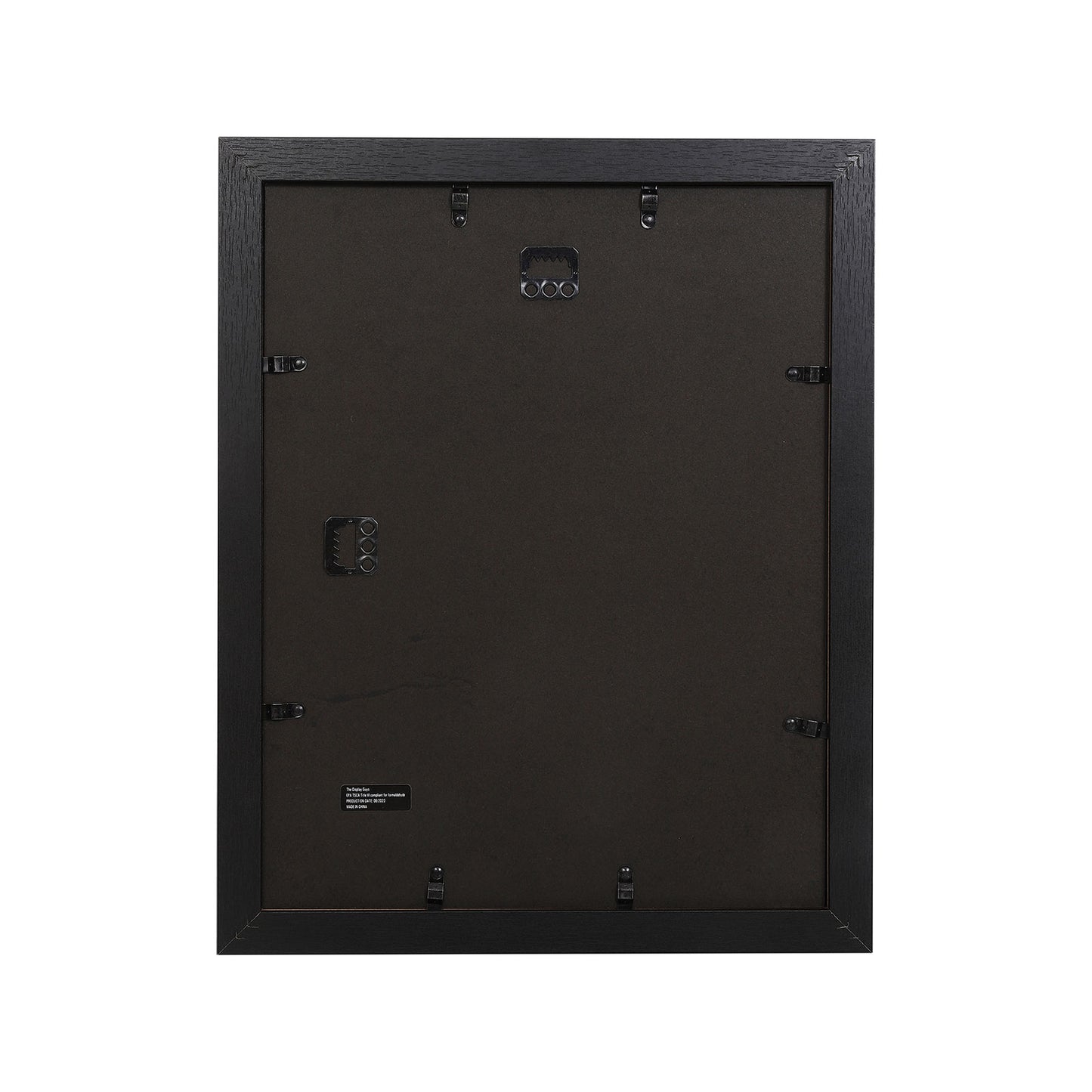 11" x 14" Black MDF Wood 4 Pack Picture Frames with Tempered Glass, 8" x 10" Matted