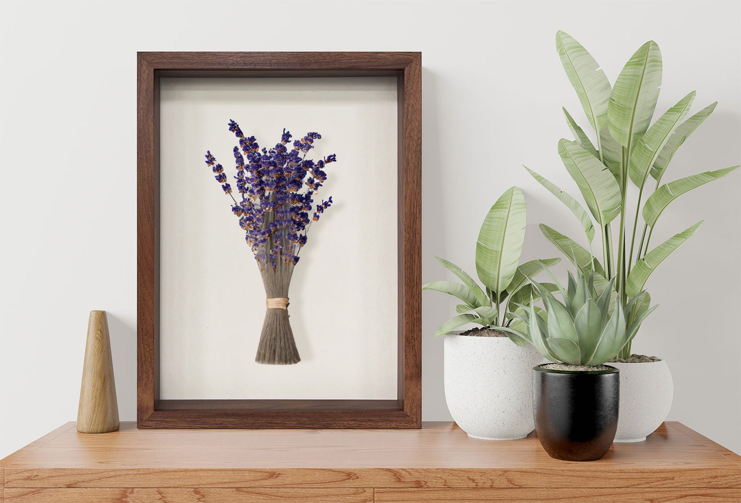 12" x 16” Dark Oak MDF Wood Shadow Box Frame