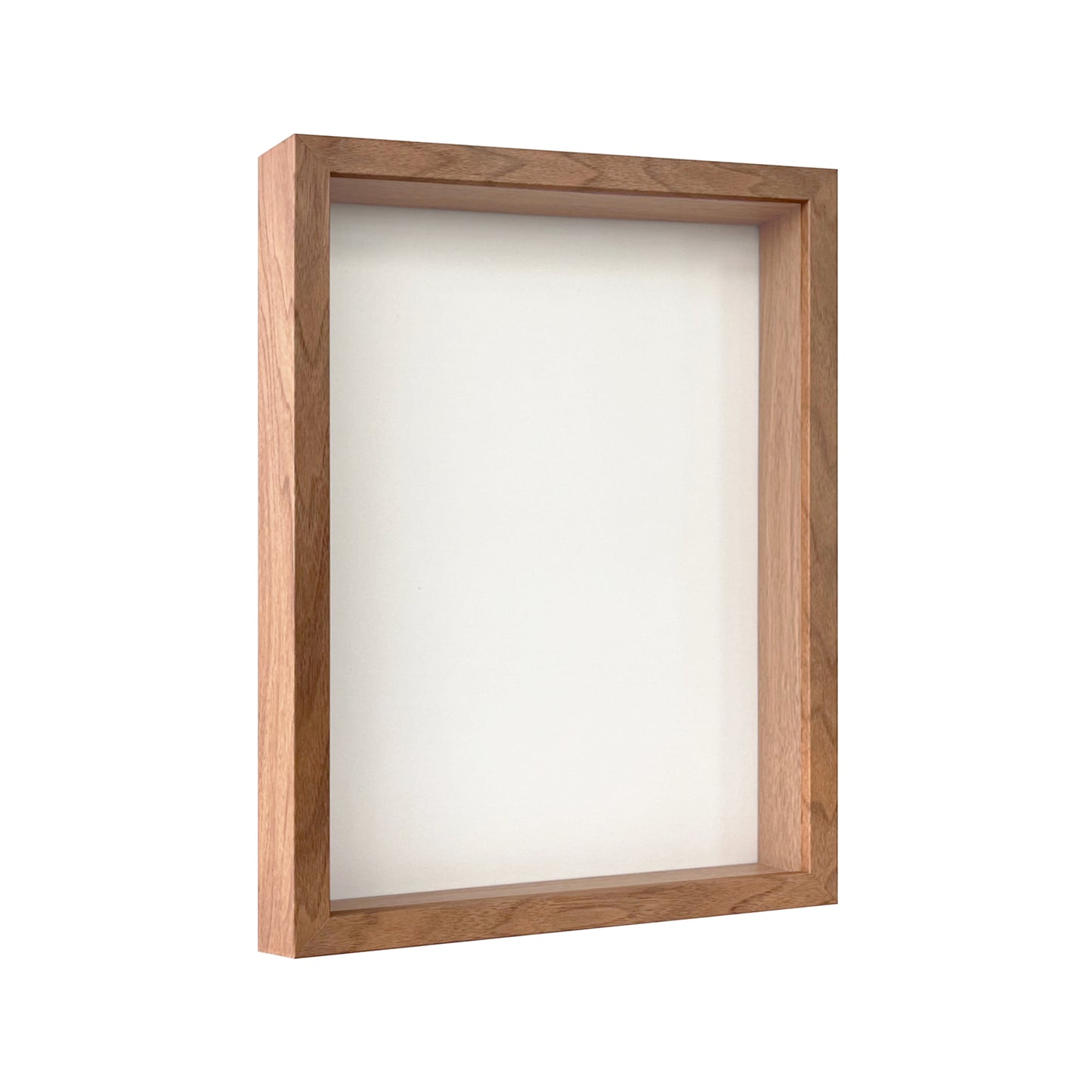 12" x 16” Light Oak MDF Wood Shadow Box Frame