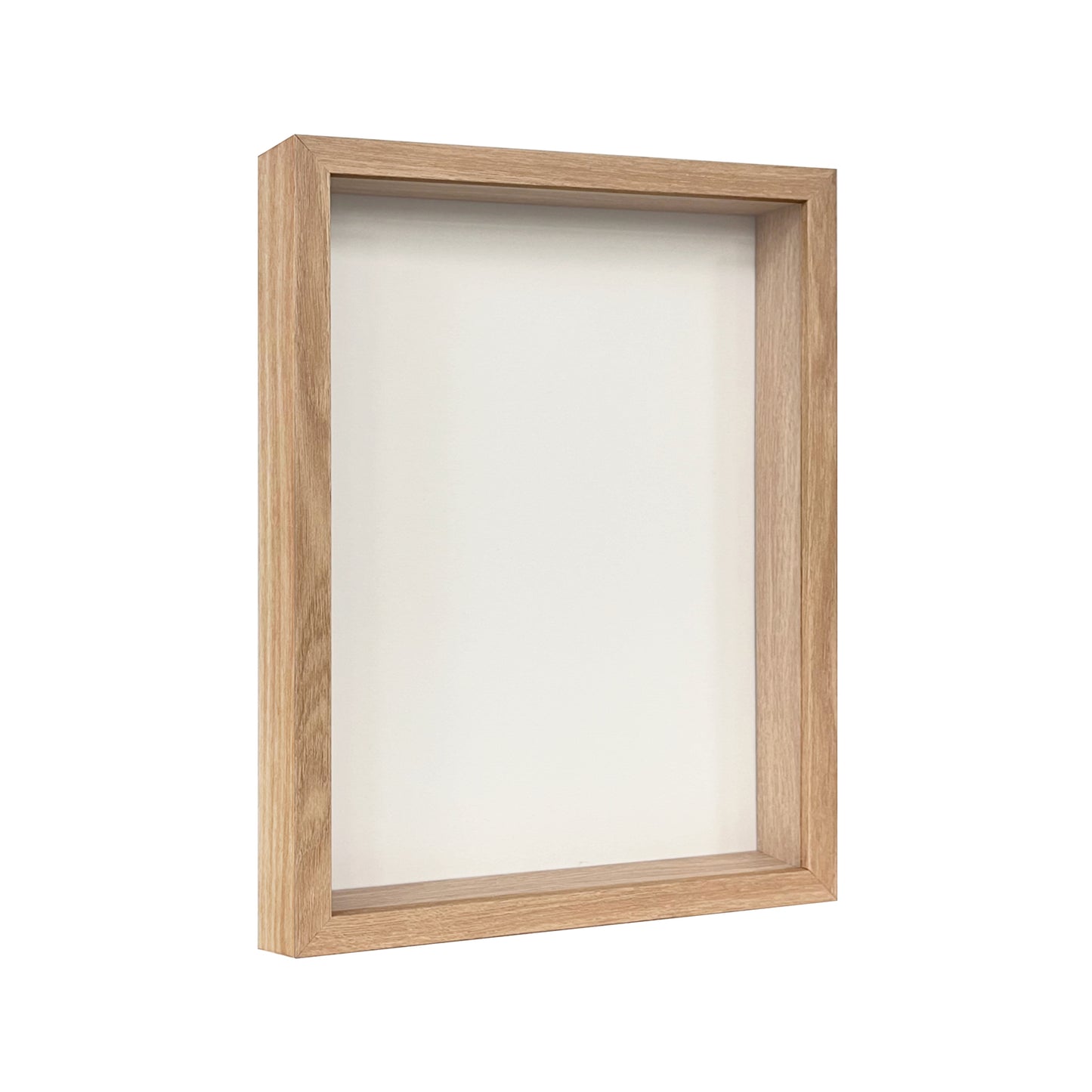 12" x 16” Natural Oak MDF Wood Shadow Box Frame
