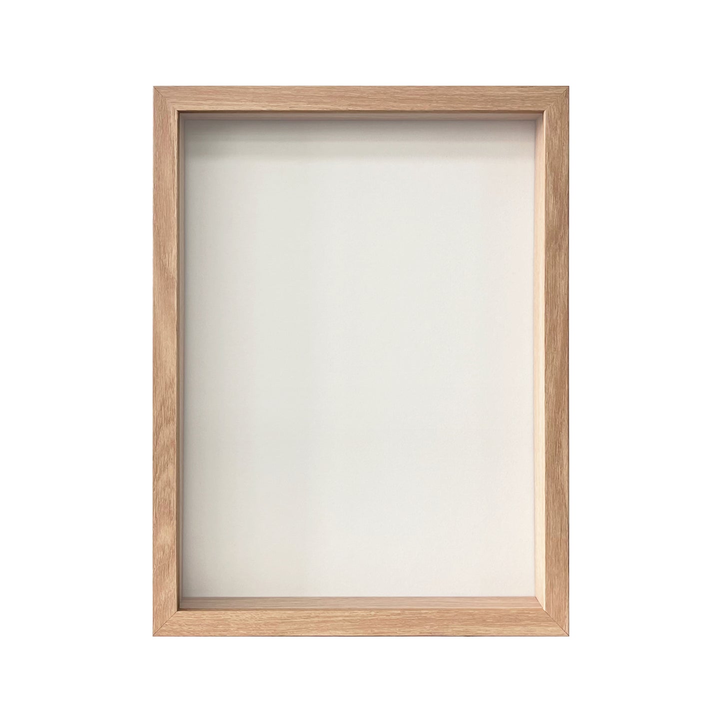 12" x 16” Natural Oak MDF Wood Shadow Box Frame