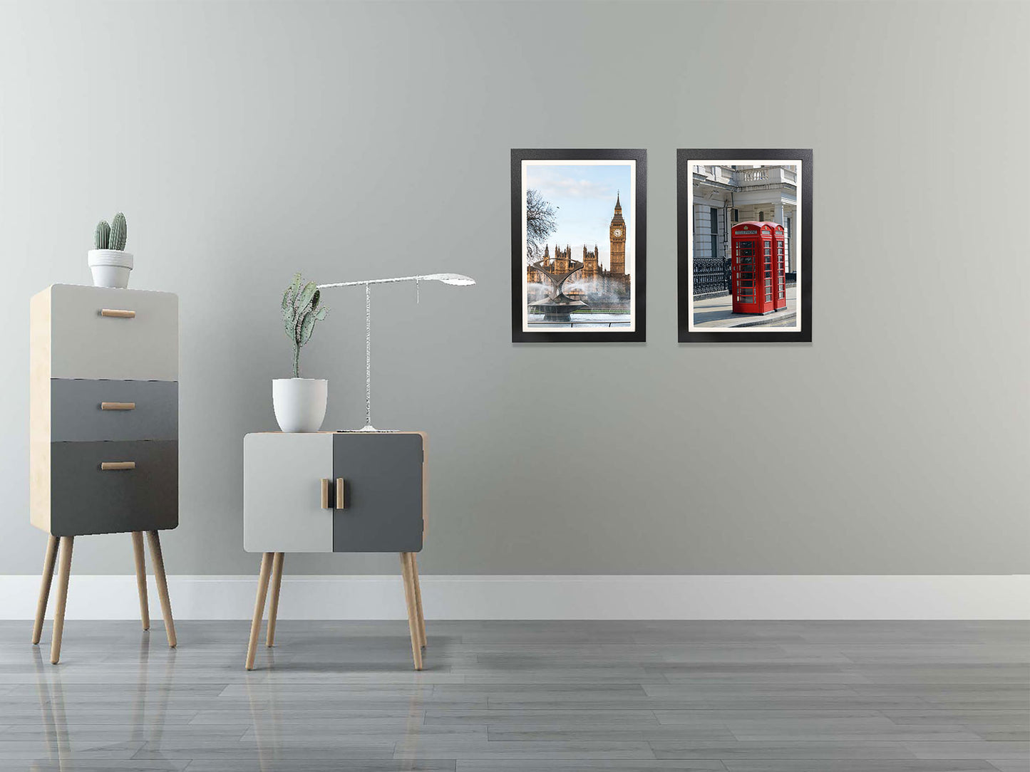 12" x 18" Black MDF Wood Picture Frame with Tempered Glass, 11" x 17" Matted