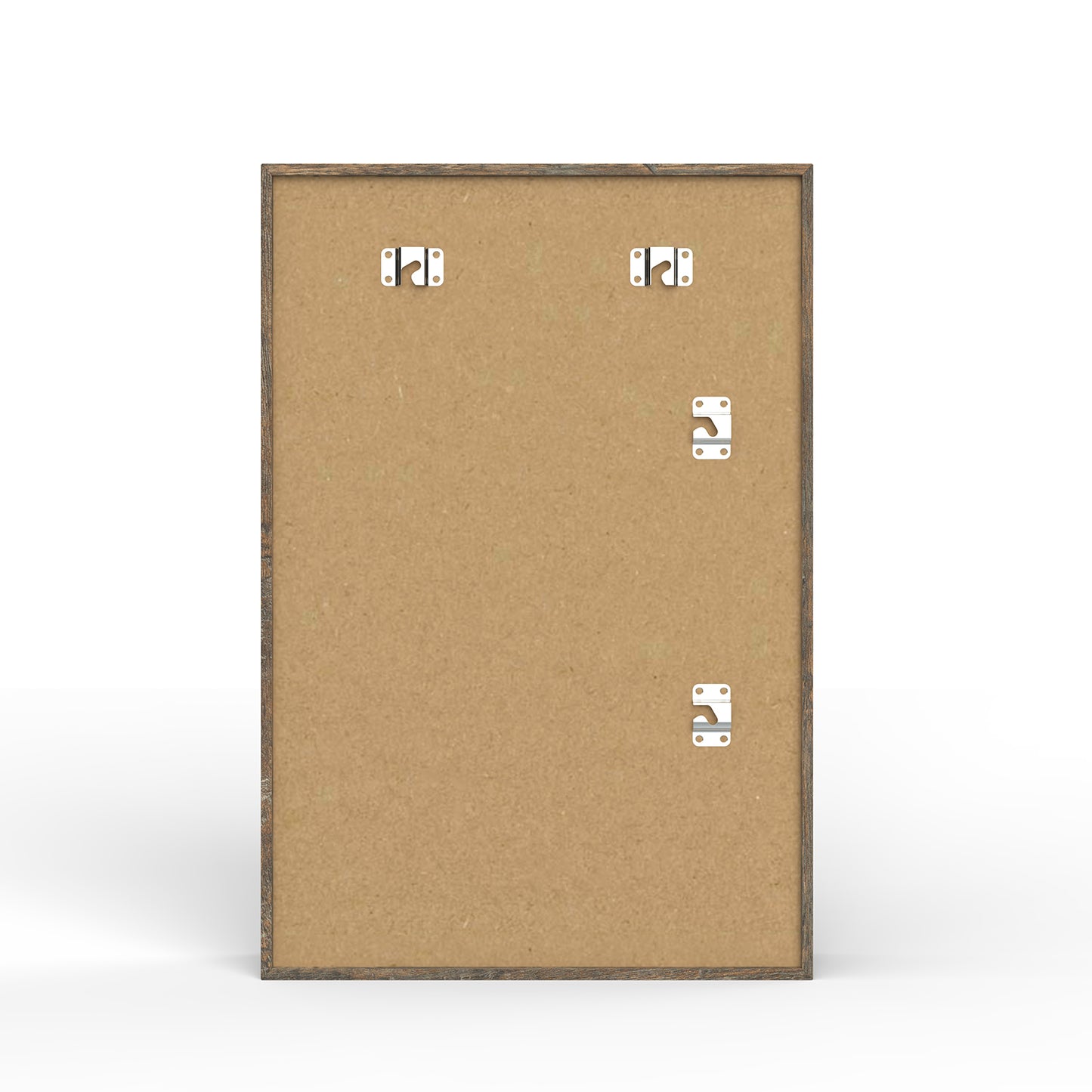 12" x 18" Brown Woodgrain MDF Wood Linen Backboard Shadow Box Frame