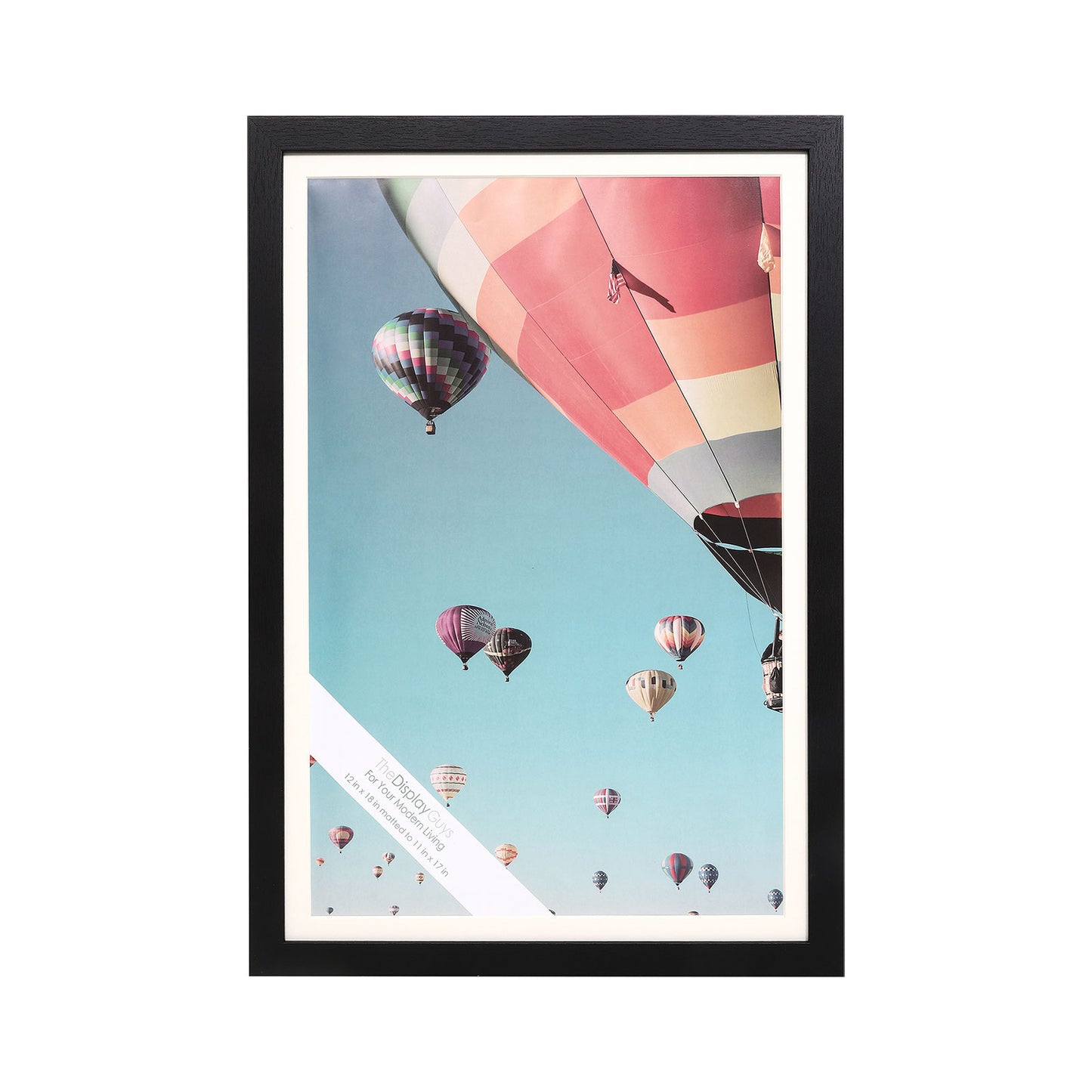 12" x 18" V-Series Black MDF Wood Multi Pack Picture Frames, 11" x 17" Matted