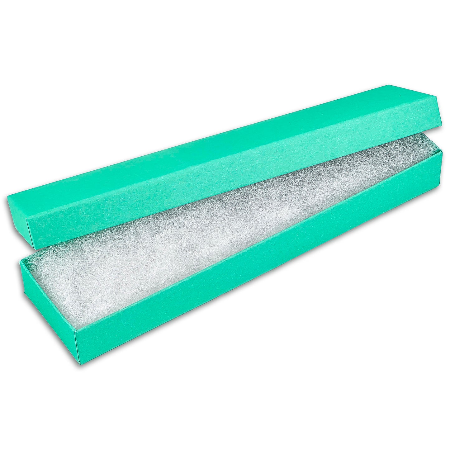 8"x 2"x 1" H Teal Green Paper Bracelet Box