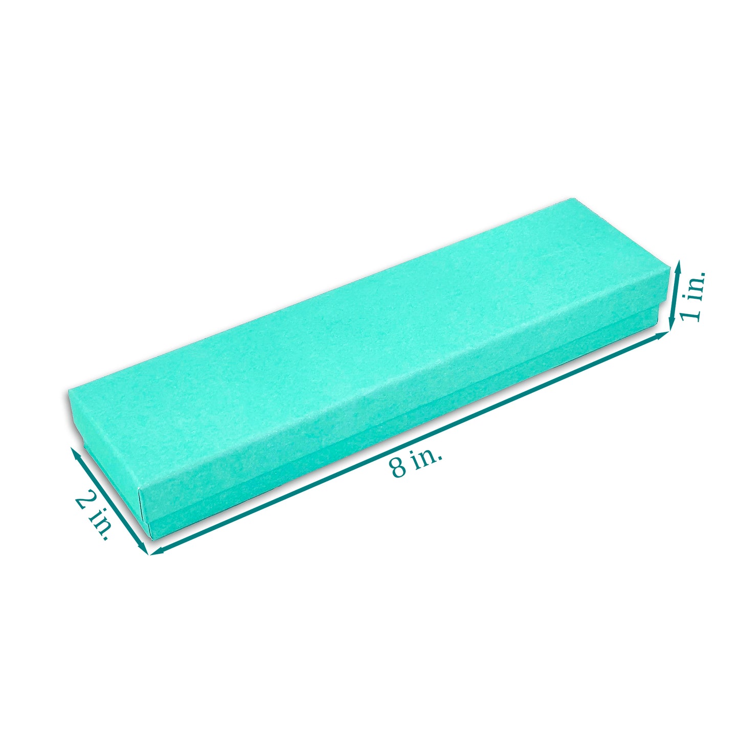 8"x 2"x 1" H Teal Green Paper Bracelet Box