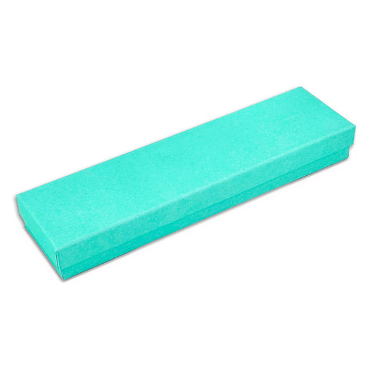 8"x 2"x 1" H Teal Green Paper Bracelet Box
