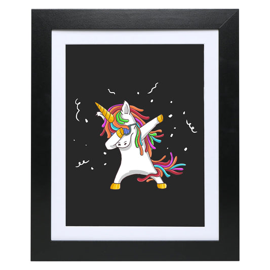 10" x 12.5" Black MDF Wood Kids Art Picture Frame with Elastic Straps