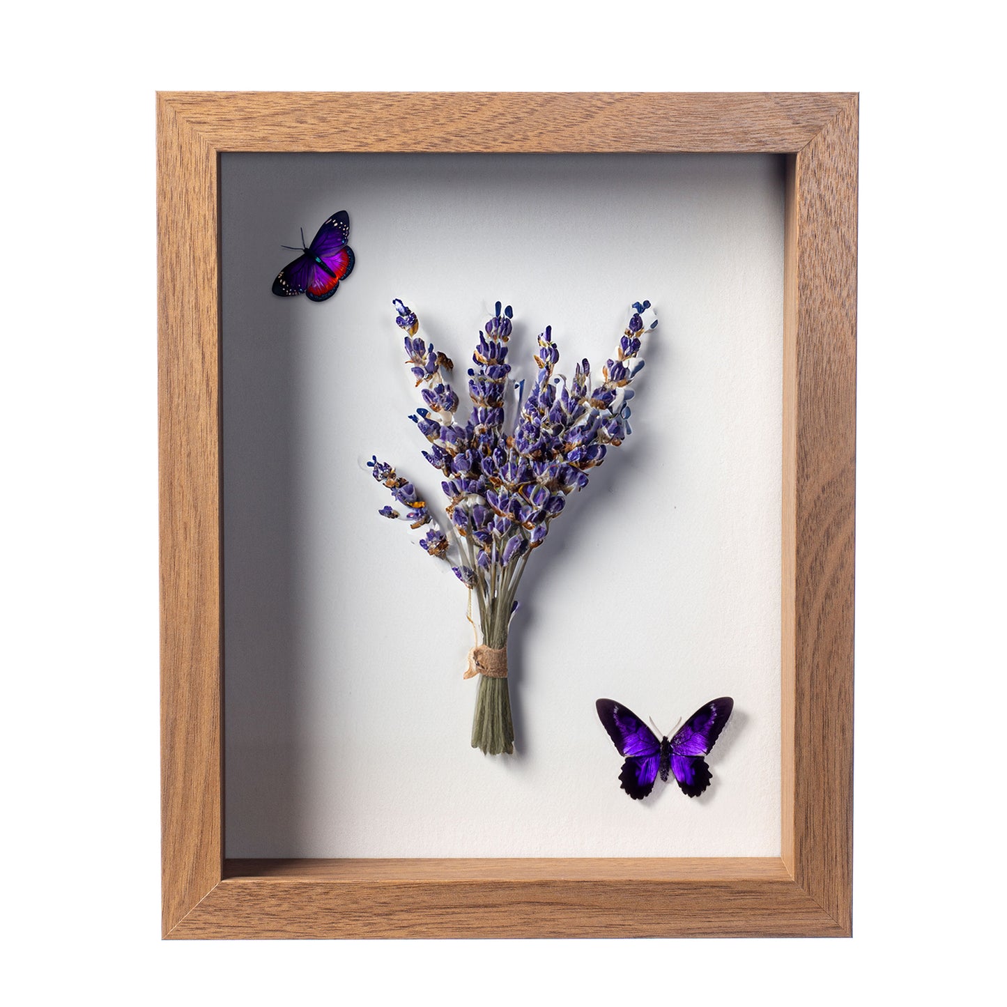 8” x 10” Light Oak MDF Wood Shadow Box Frame