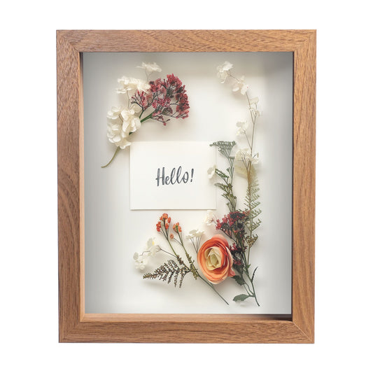 8” x 10” Light Oak MDF Wood Shadow Box Frame
