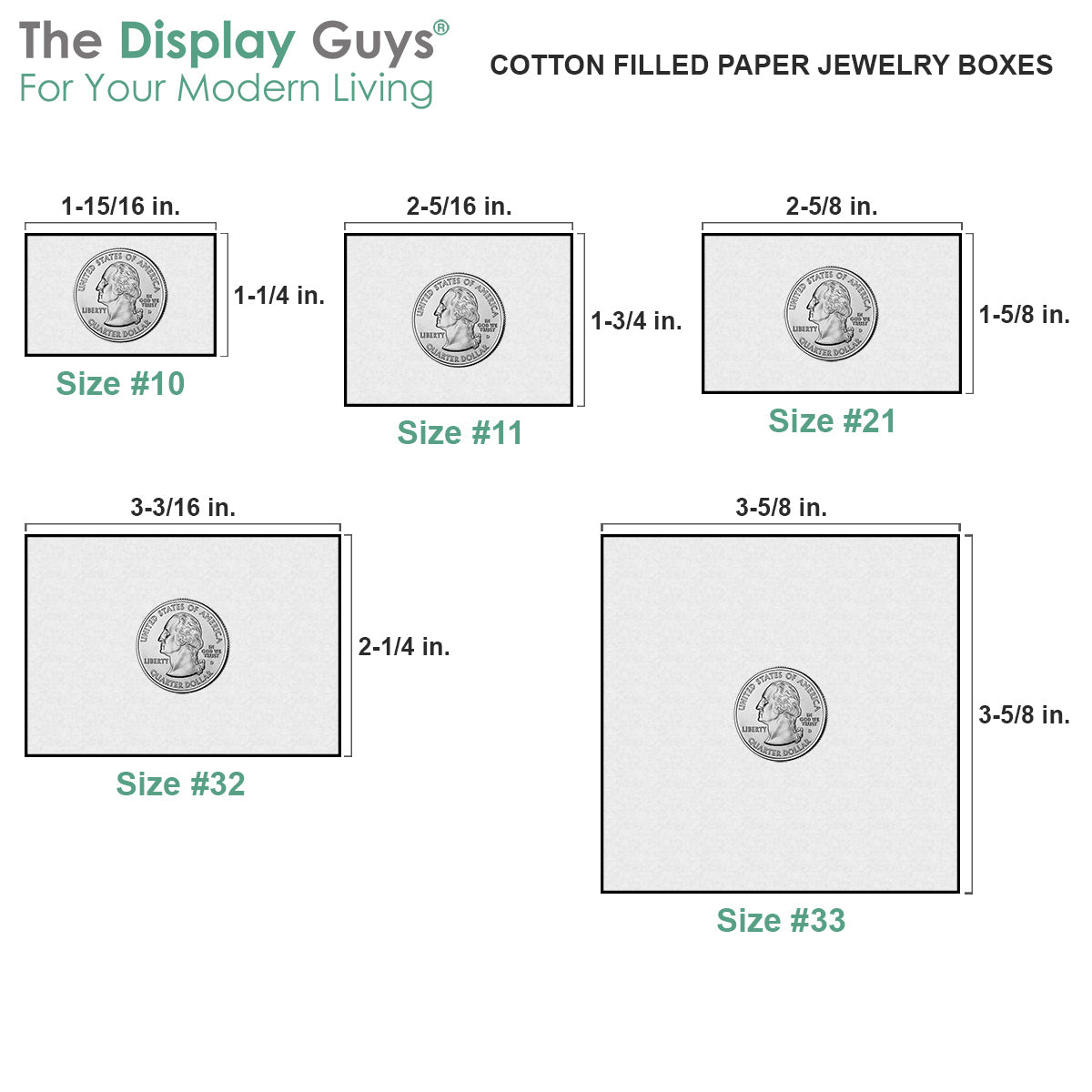 3 1/2" x 3 1/2" x 1" Teal Cotton Filled Paper Box