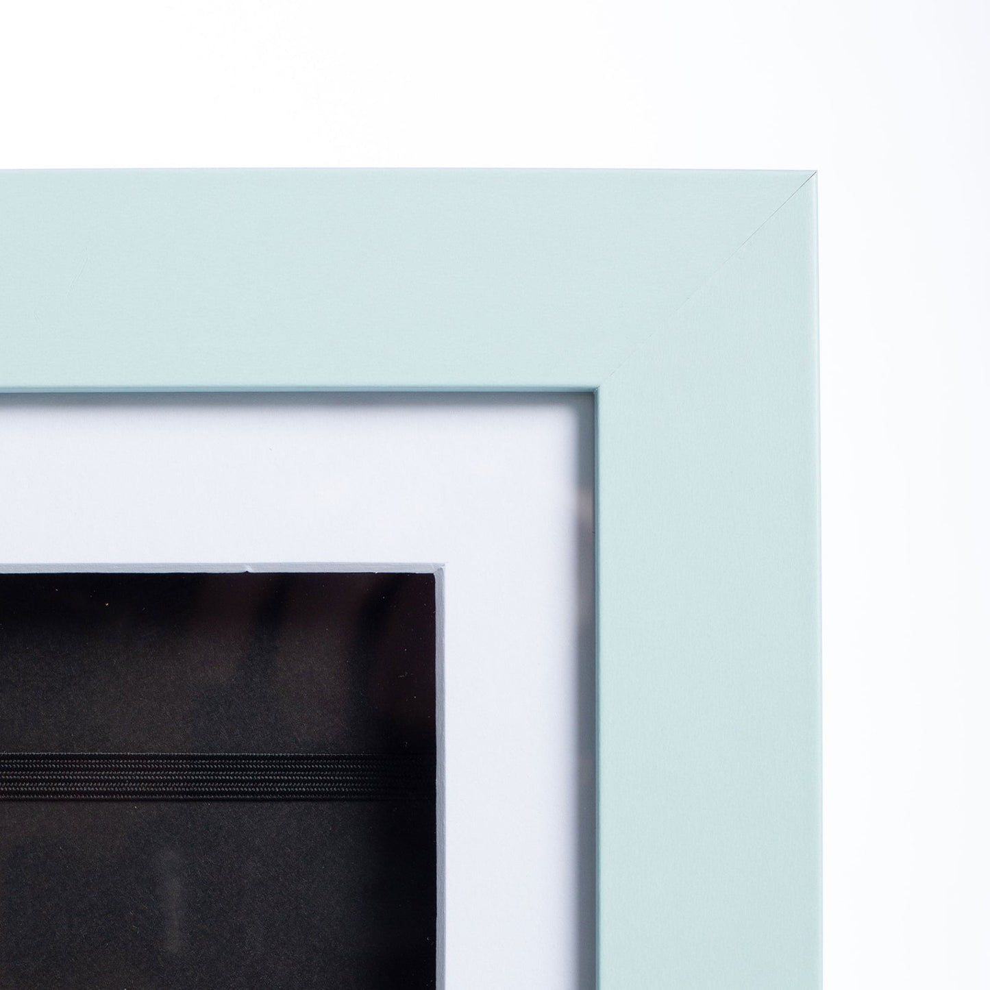 10" x 12.5" Light Blue MDF Wood Kids Art Picture Frame with Elastic Straps