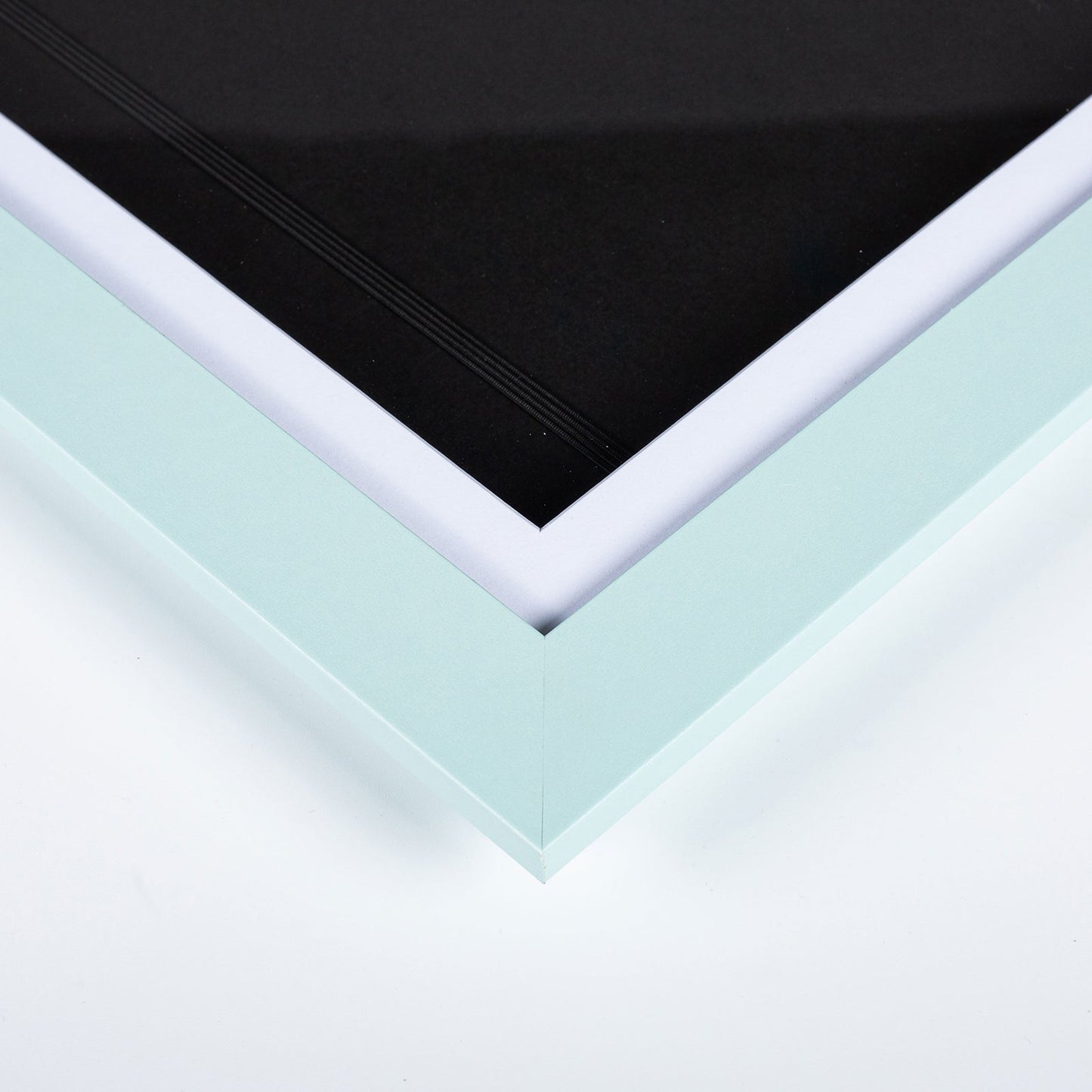 10" x 12.5" Light Blue MDF Wood Kids Art Picture Frame with Elastic Straps