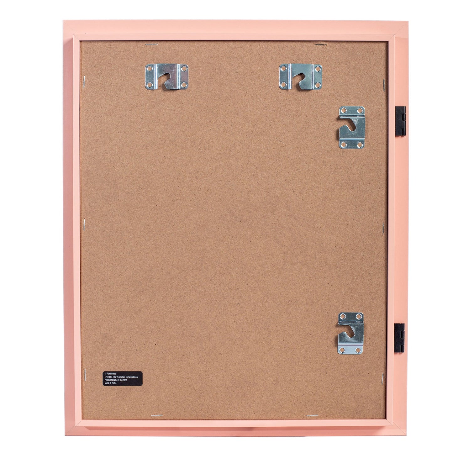10" x 12.5" Pink MDF Wood Kids Art Picture Frame with Elastic Straps