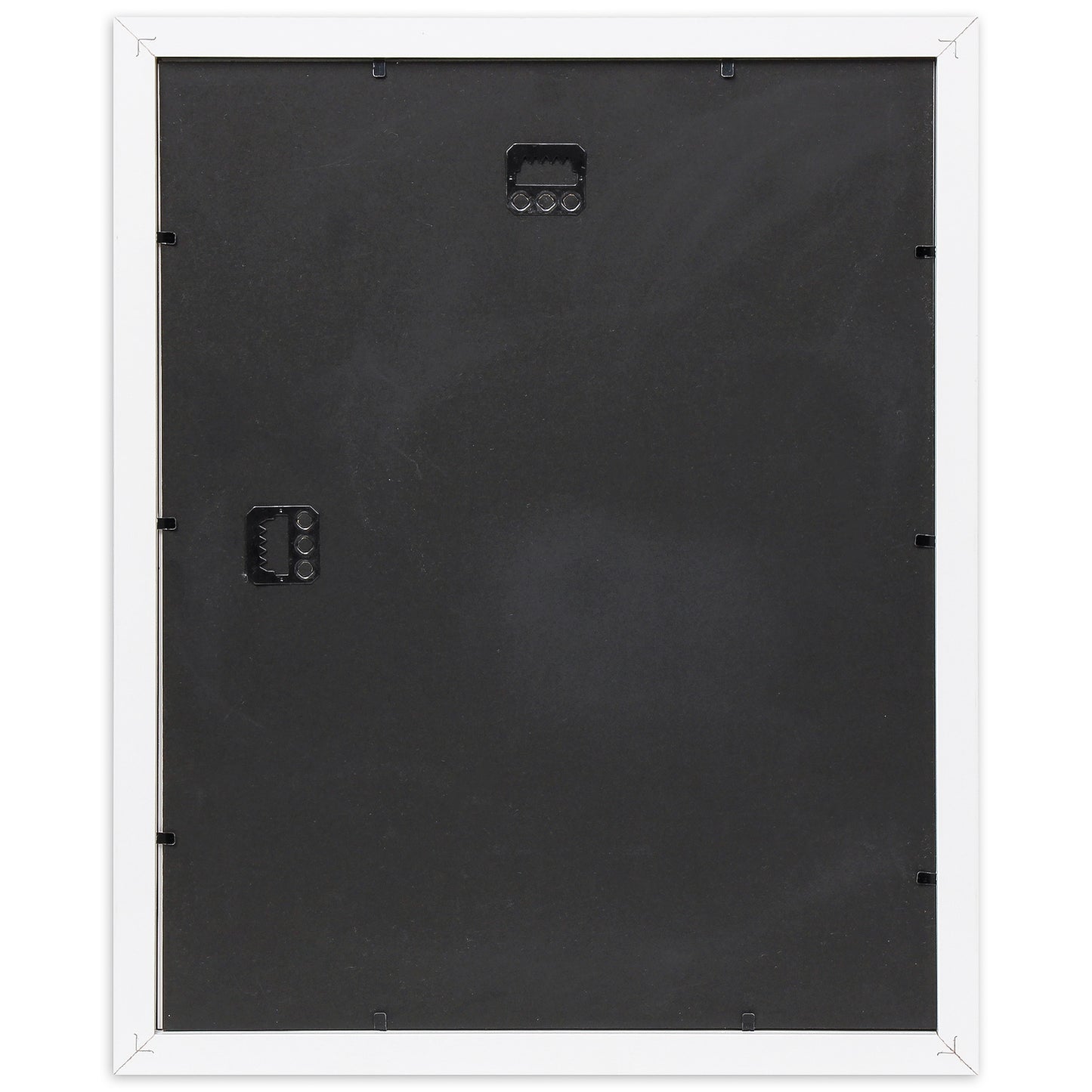 11" x 14” Classic White MDF Wood Picture Frame with Tempered Glass, 8" x 10" Matted
