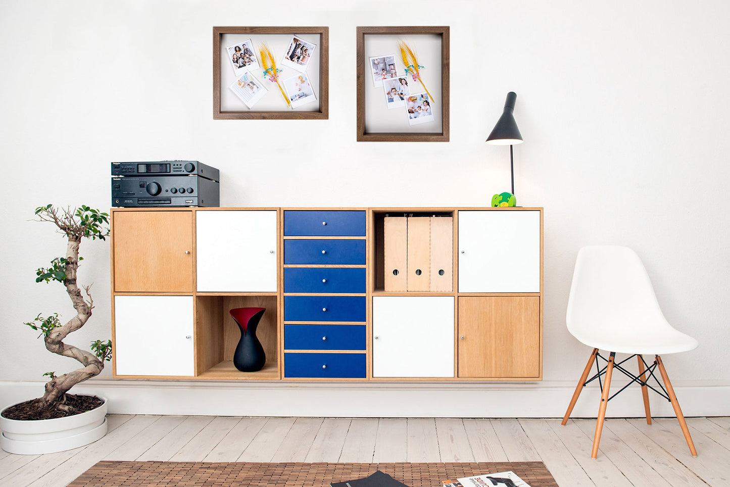 11" x 14” Dark Oak MDF Wood Shadow Box Frame