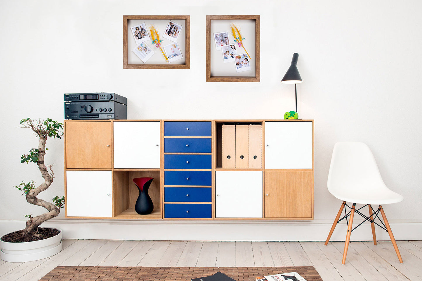 11" x 14” Light Oak MDF Wood Shadow Box Frame