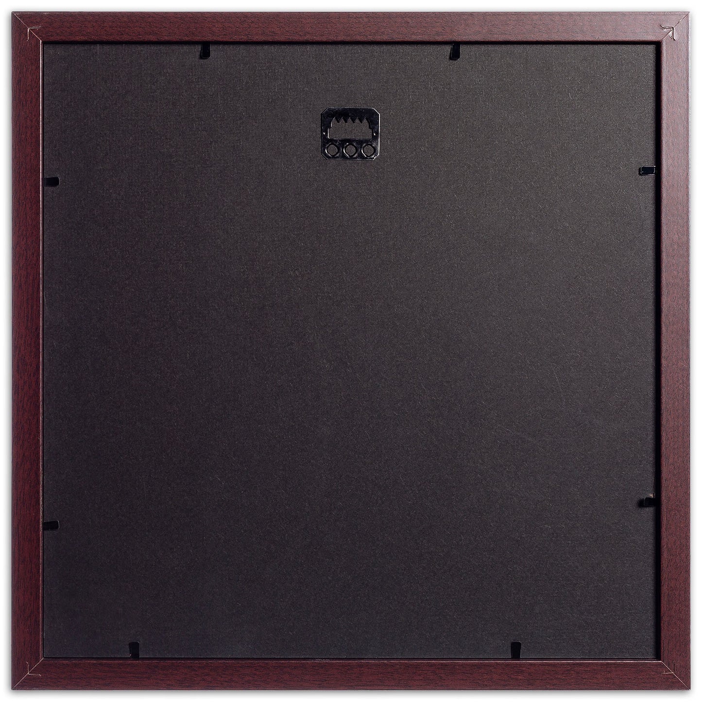 12" x 12” Classic Mahogany MDF Wood Picture Frame with Tempered Glass, 8" x 8" Matted