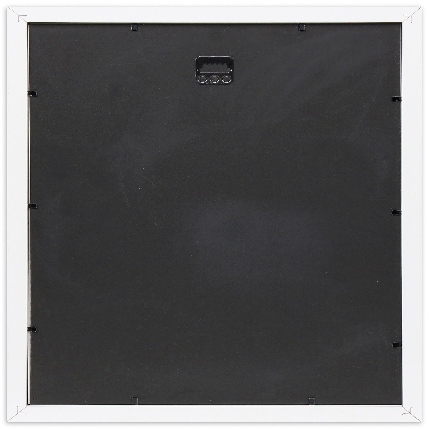 12" x 12” Classic White MDF Wood Picture Frame with Tempered Glass, 8" x 8" Matted