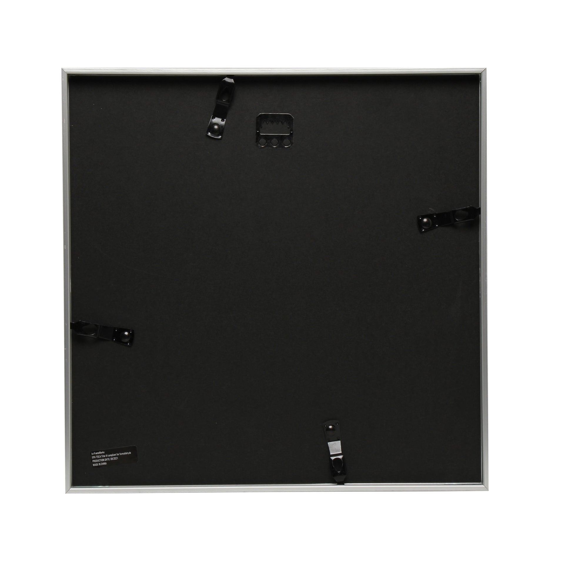 12" x 12" Deluxe Silver Aluminum Contemporary Picture Frame, 8" x 8" Matted