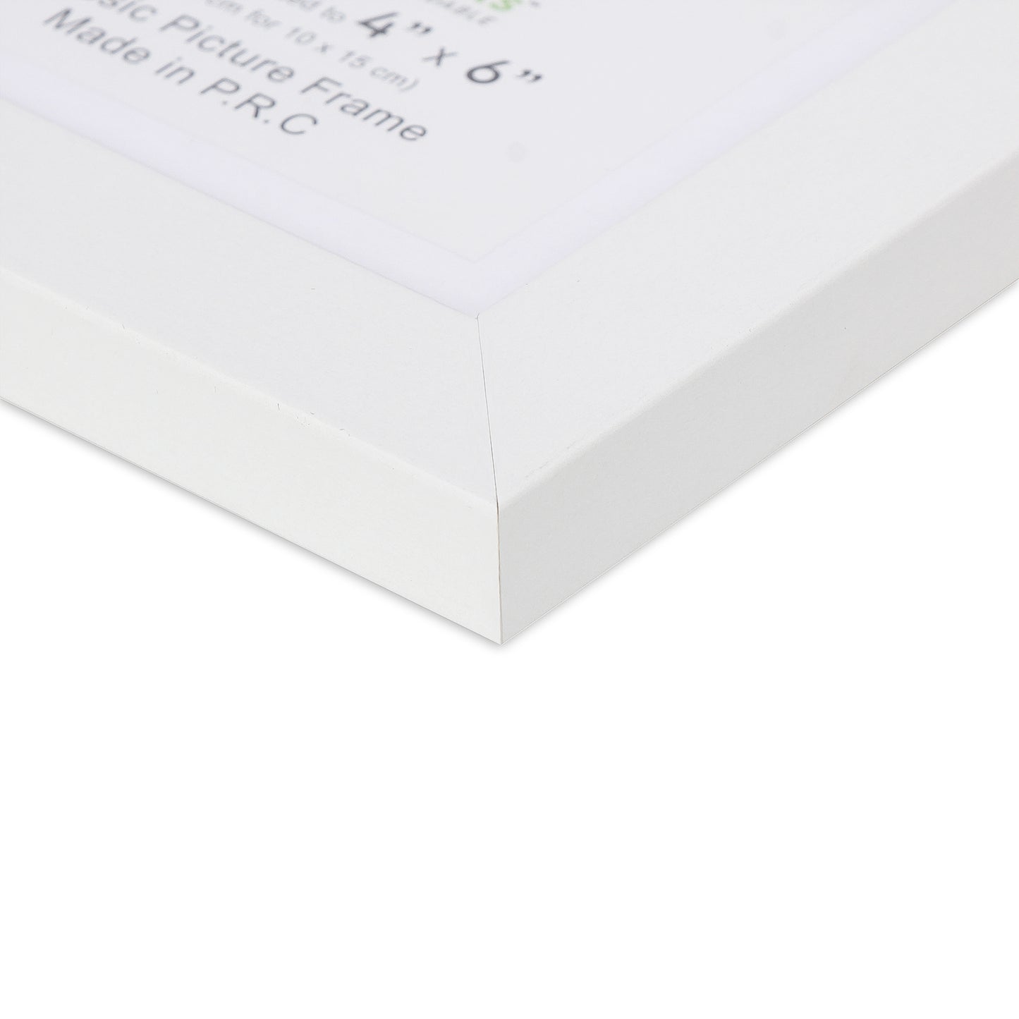 12" x 16” Classic White MDF Wood Picture Frame with Tempered Glass, 8" x 12" Matted