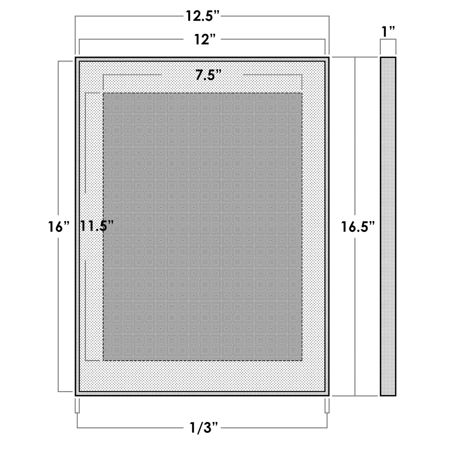 12" x 16" Gold Aluminum Picture Frame with Tempered Glass, 8" x 12" Matted