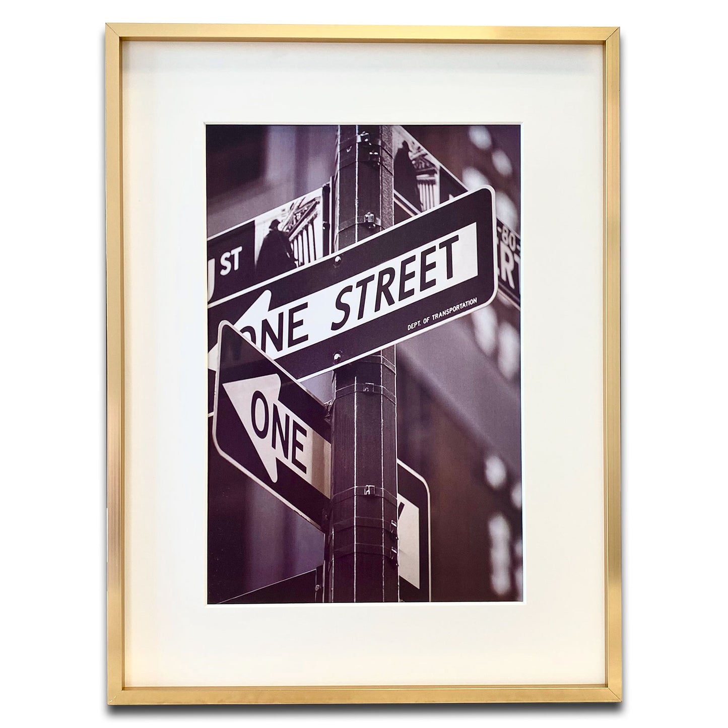 12" x 16" Gold Aluminum Picture Frame with Tempered Glass, 8" x 12" Matted