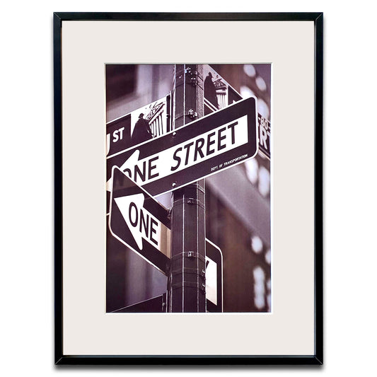 12" x 16" Satin Black Aluminum Picture Frame with Tempered Glass, 8" x 12" Matted