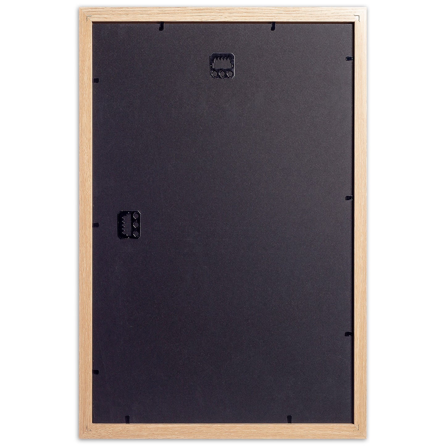 12" x 18” Classic Natural Oak MDF Wood Picture Frame with Tempered Glass, 11" x 17" Matted