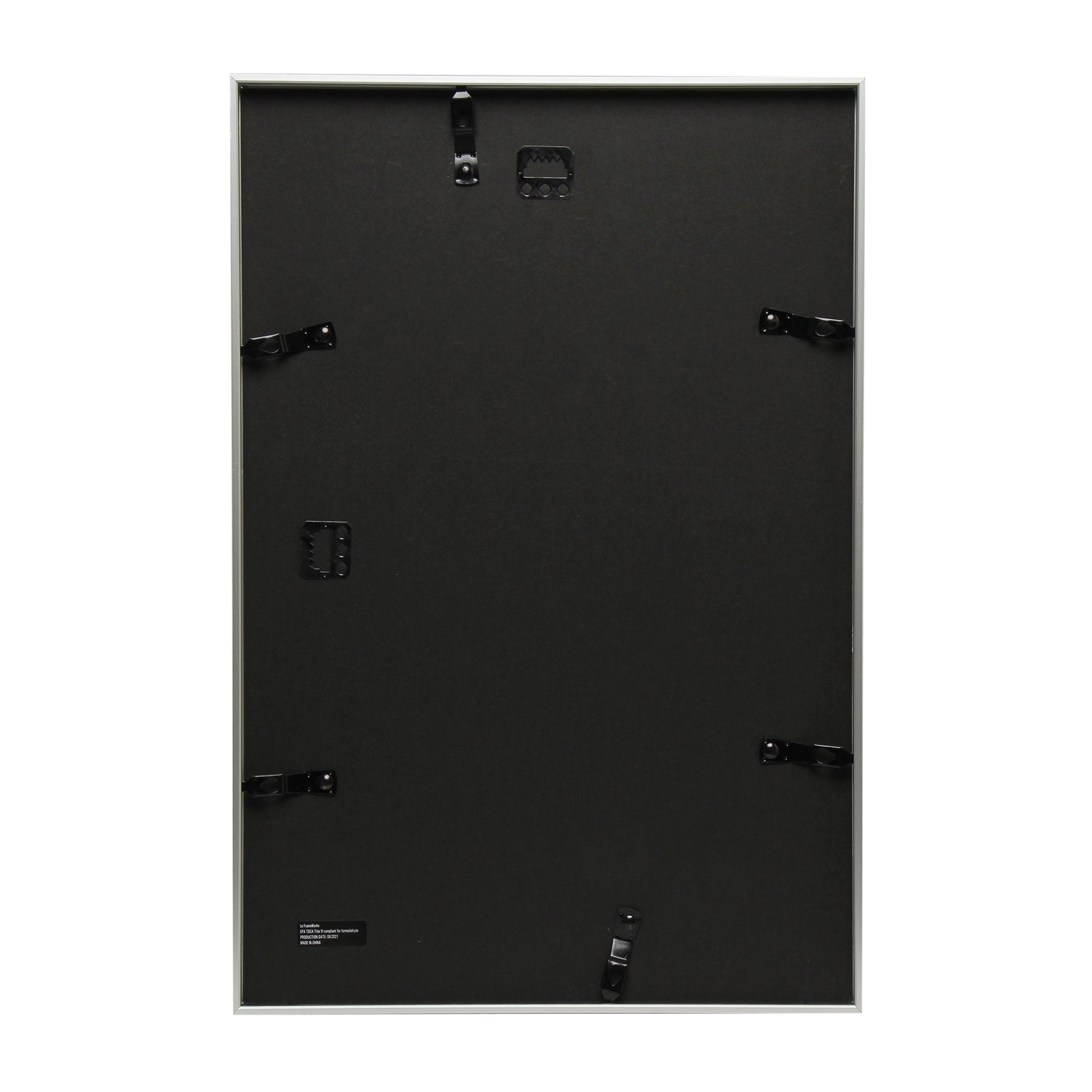 12" x 18" Deluxe Silver Aluminum Contemporary Picture Frame, 11" x 17" Matted