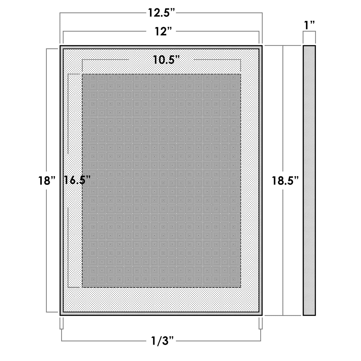 12" x 18" Gold Aluminum Picture Frame with Tempered Glass, 11" x 17" Matted