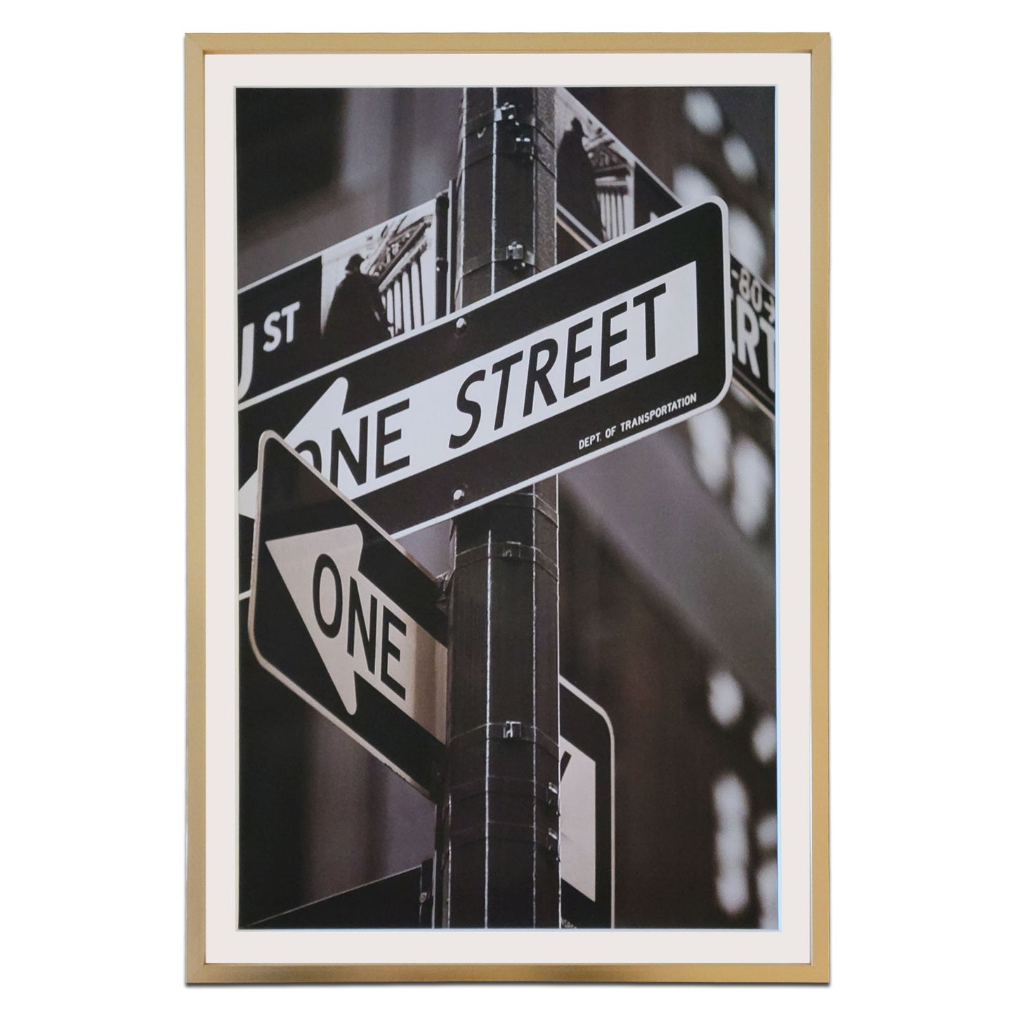 12" x 18" Gold Aluminum Picture Frame with Tempered Glass, 11" x 17" Matted