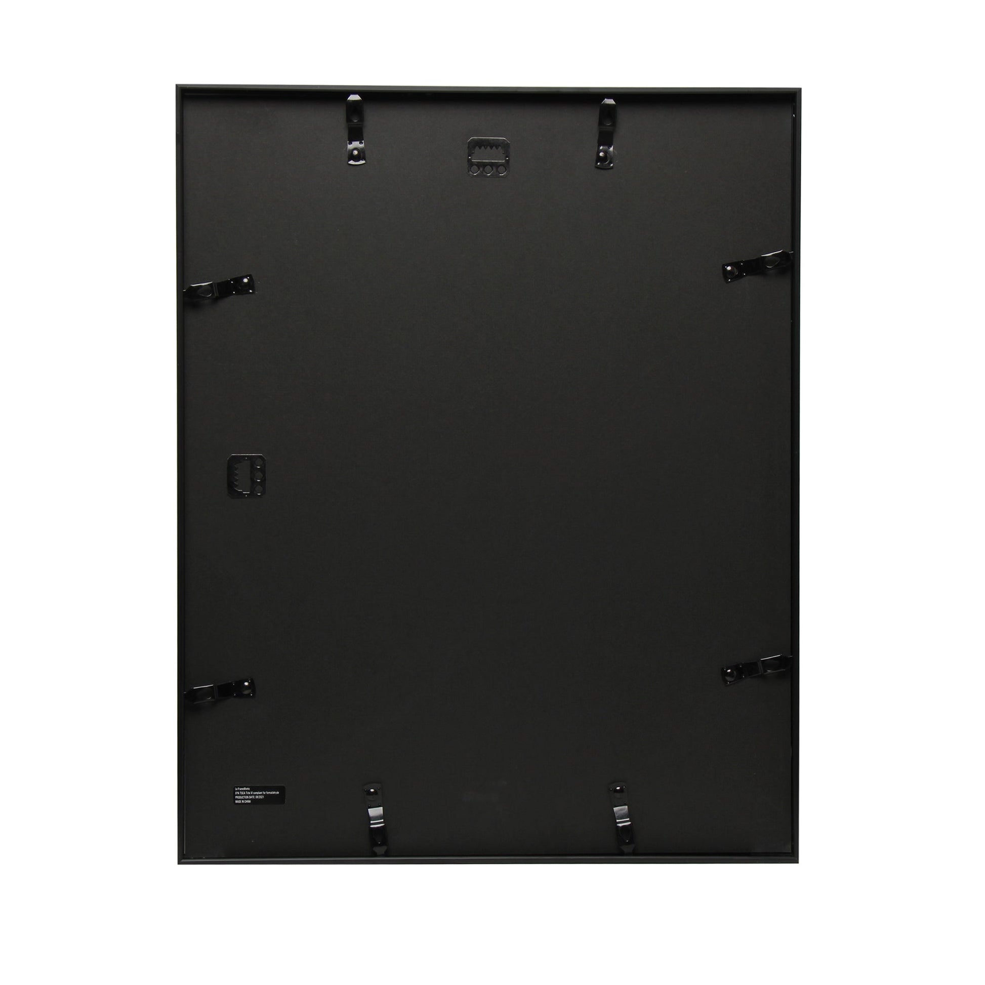 16" x 20" Deluxe Black Aluminum Contemporary Picture Frame, 11" x 14" Matted