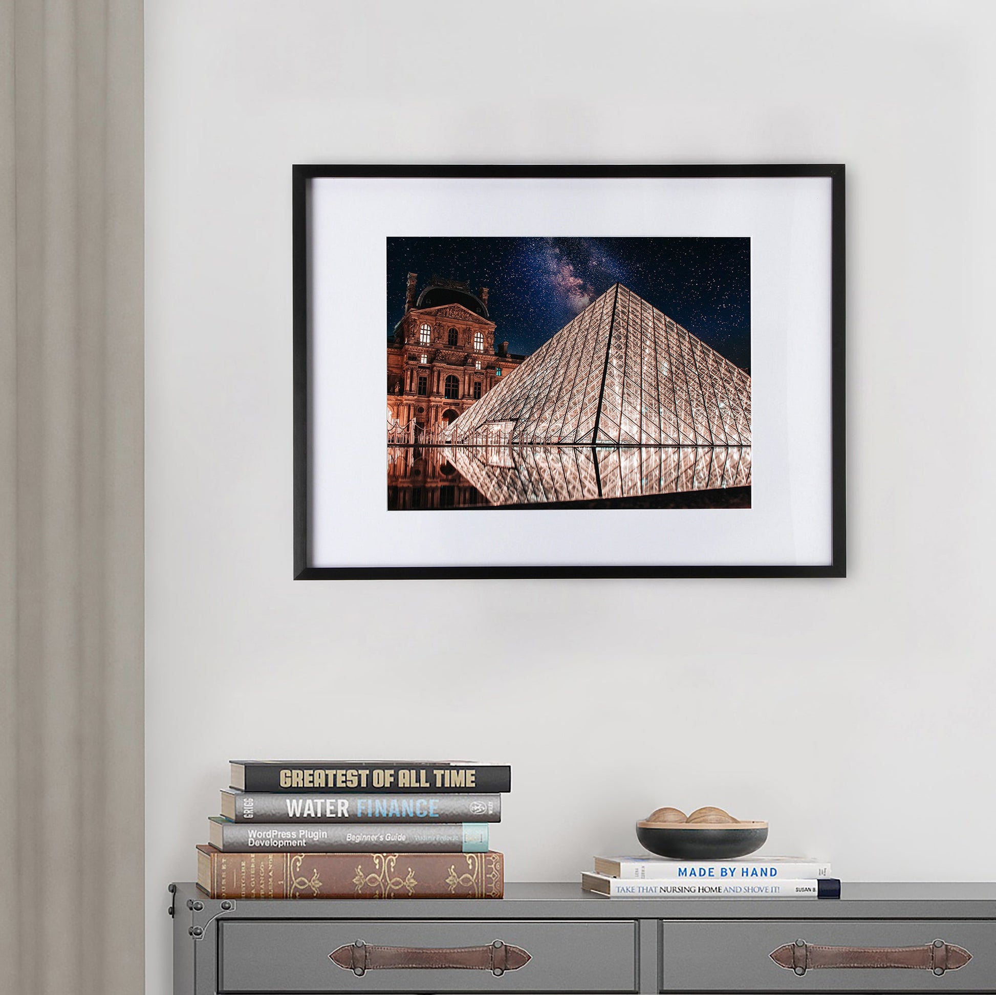 16" x 20" Deluxe Black Aluminum Contemporary Picture Frame, 11" x 14" Matted