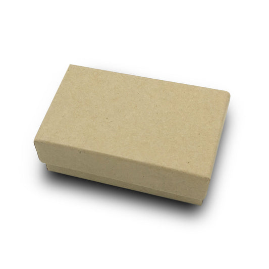 2 5/8" x 1 1/2" x 1" Kraft Paper Cotton Filled Box