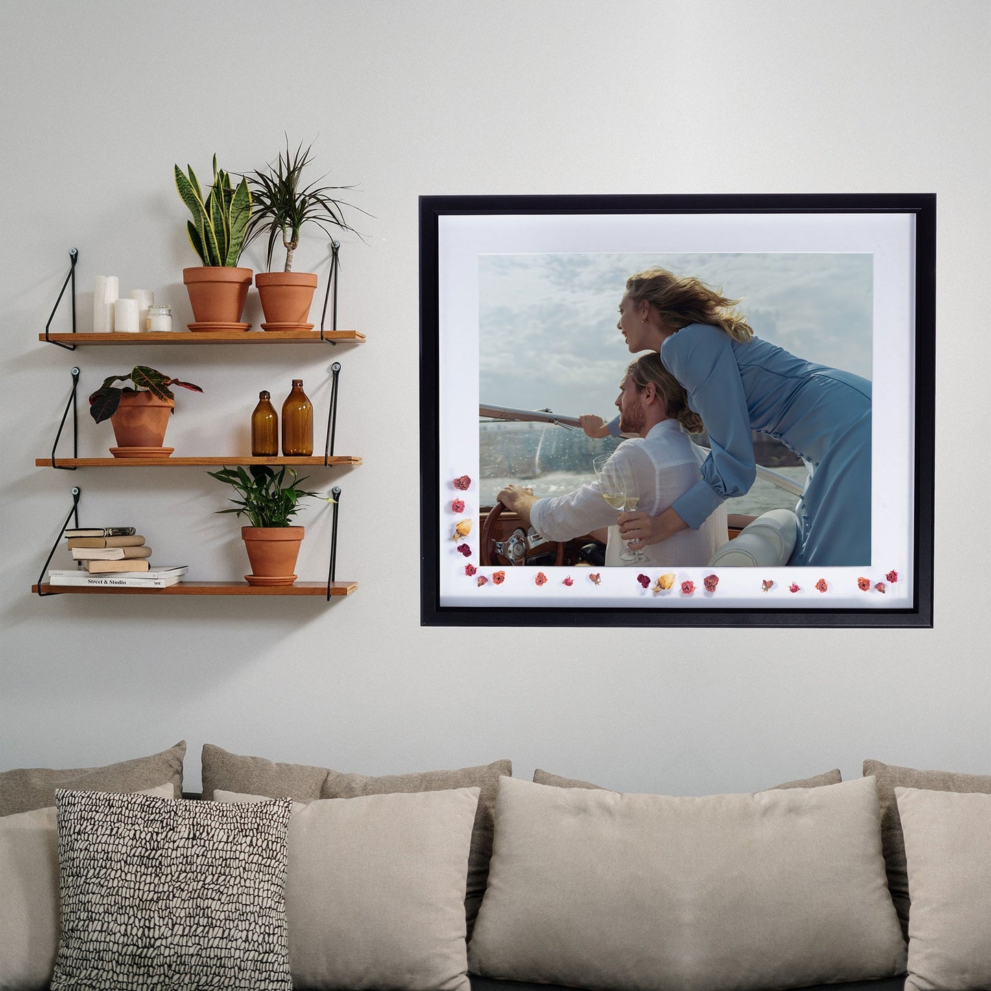 20" x 24" Black MDF Wood Multi-Pack Gunnabo Picture Frames, 16" x 20" Matted