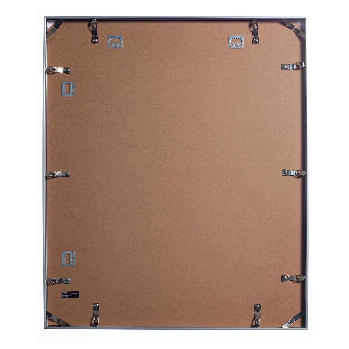 20" x 24" Silver Brushed Aluminum Poster Picture Frame with Plexiglass