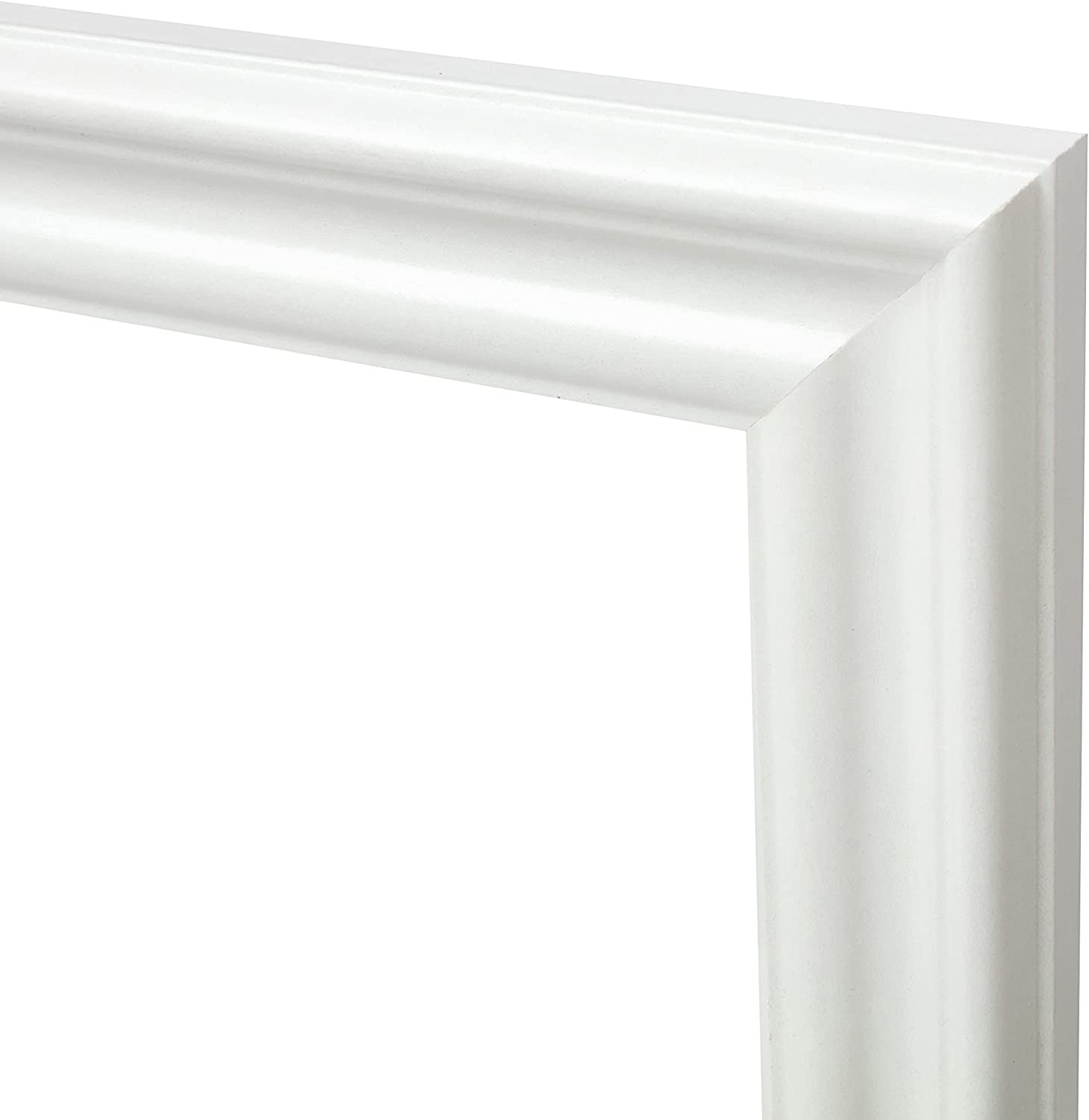 4" x 6" White Wood 2-Pack Picture Frames with Molded Edges