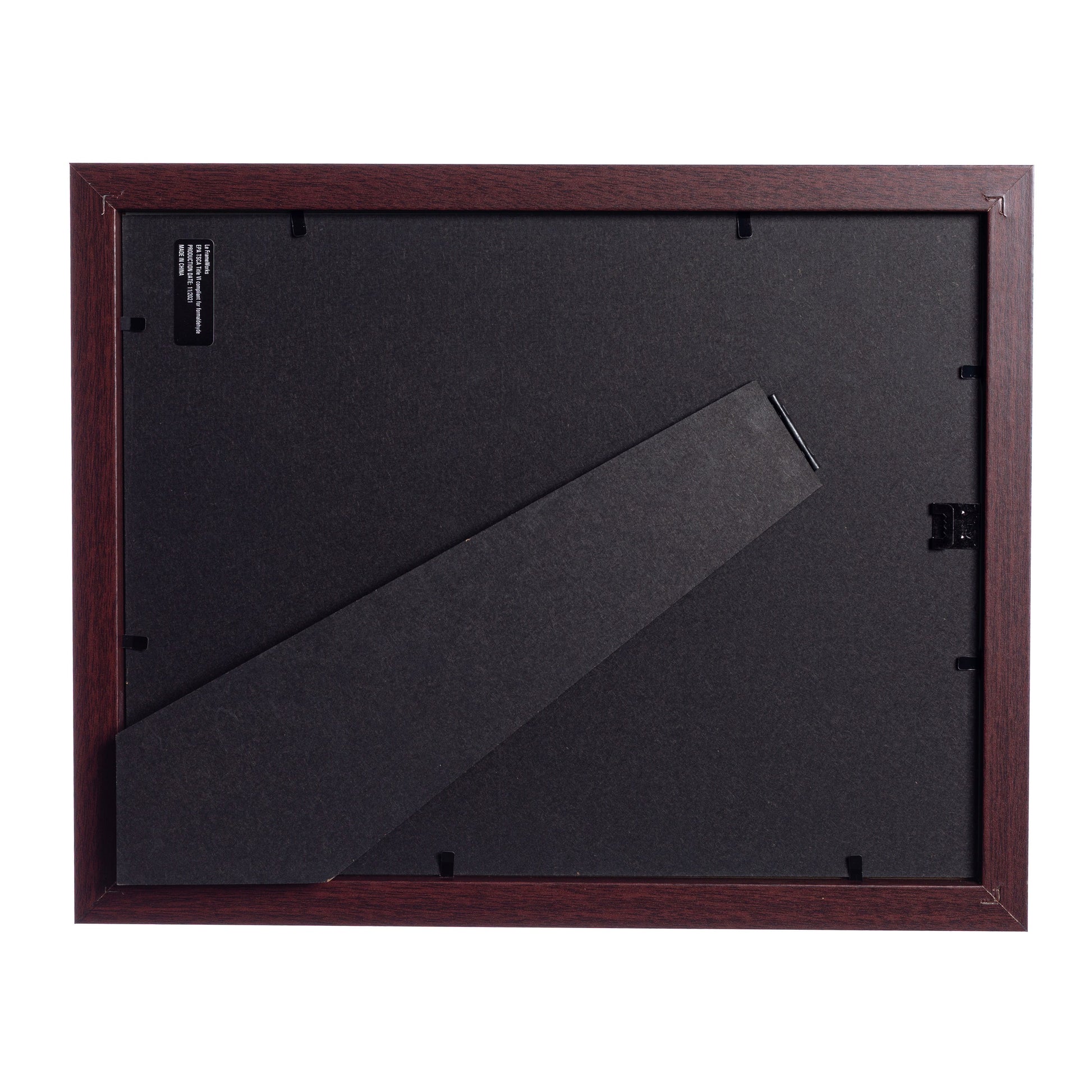 8.5" x 11" Classic Mahogany Wood Document Picture Frame with Tempered Glass