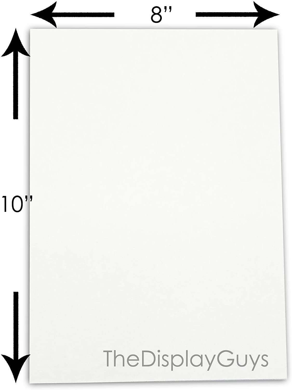 8" x 10" 25 Pack of Secret Garden Green Mat Boards, Backing Boards and Plastic Bags