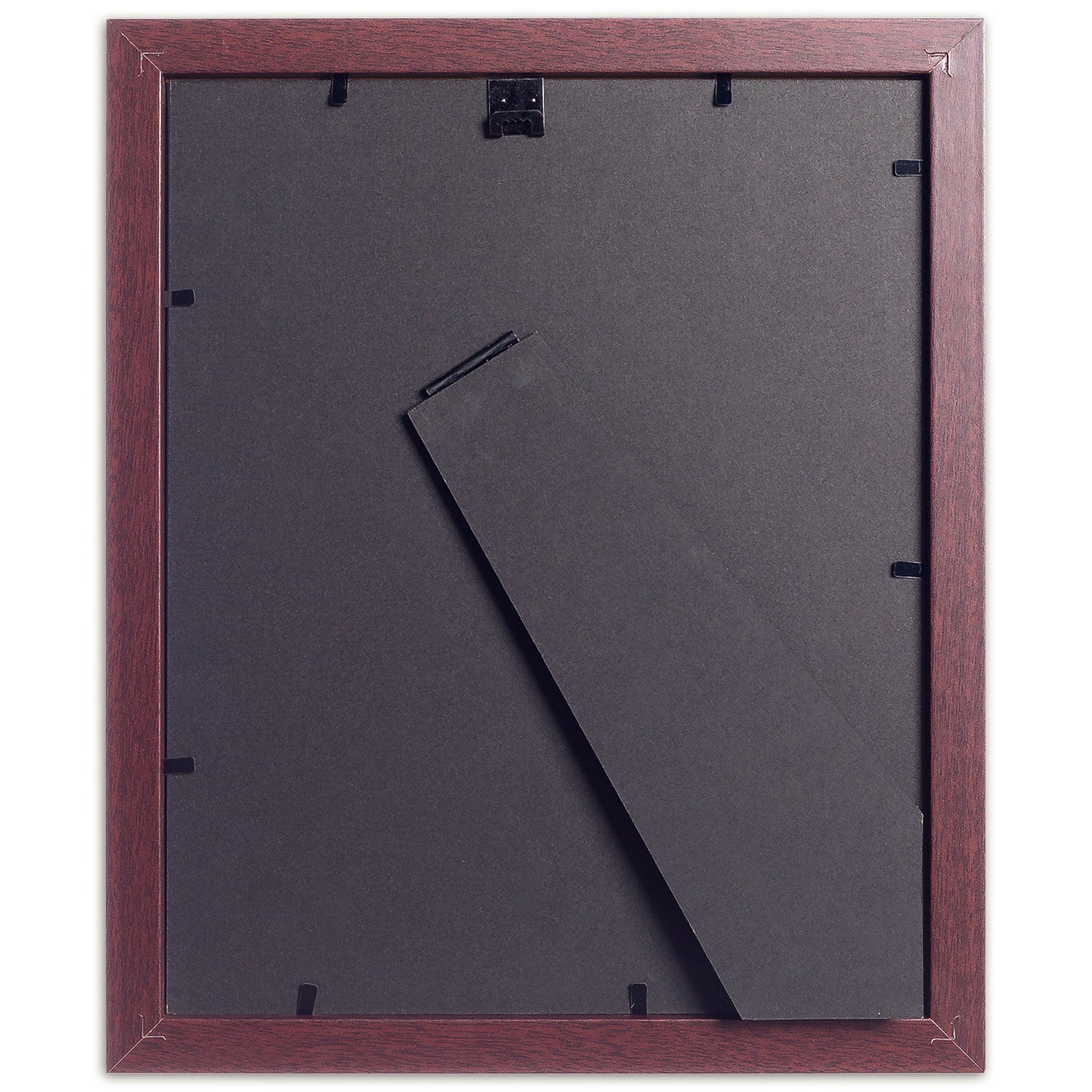 8" x 10" Classic Mahogany MDF Wood Picture Frame with Tempered Glass, 5" x 7" Matted