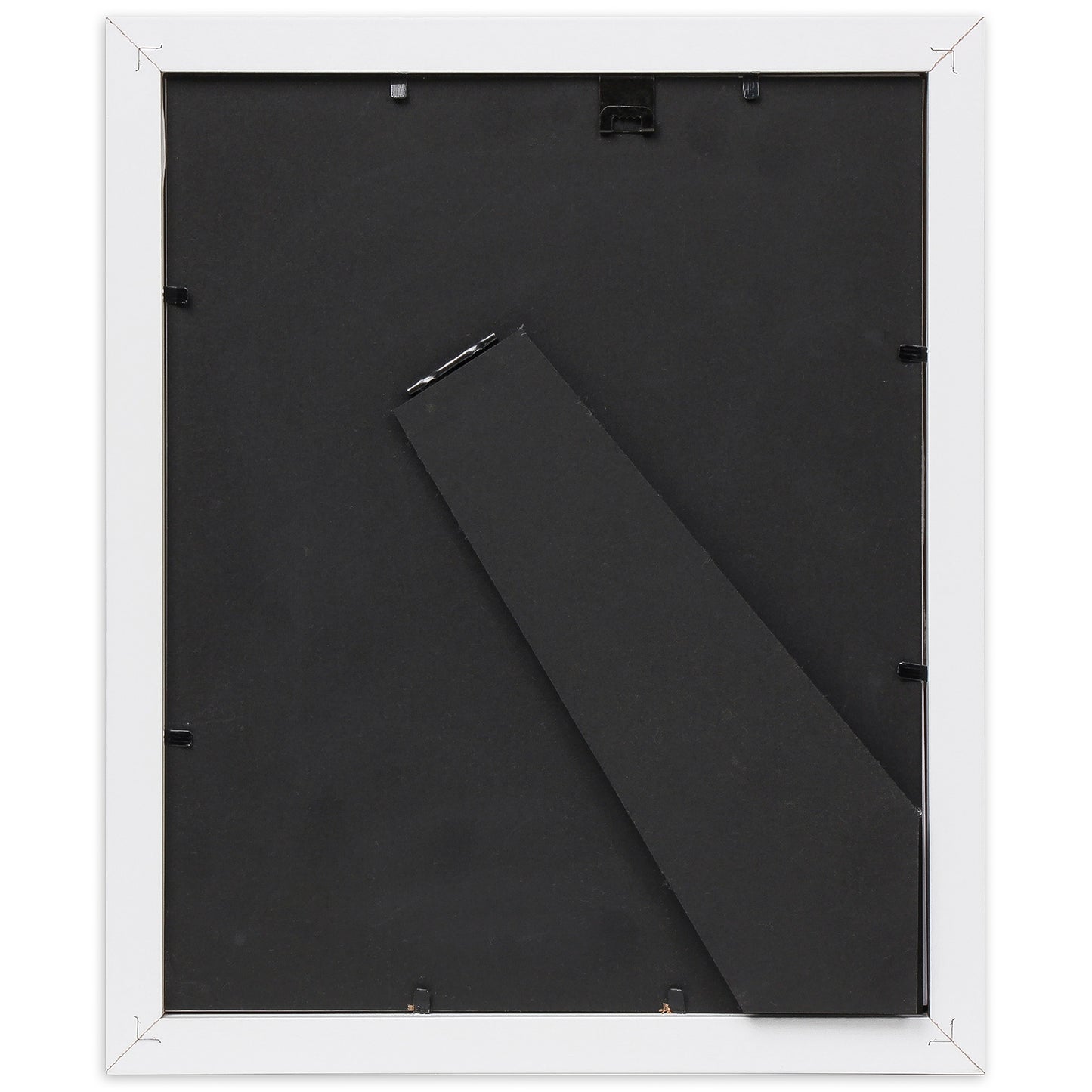 8" x 10" Classic White MDF Wood Picture Frame with Tempered Glass, 5" x 7" Matted