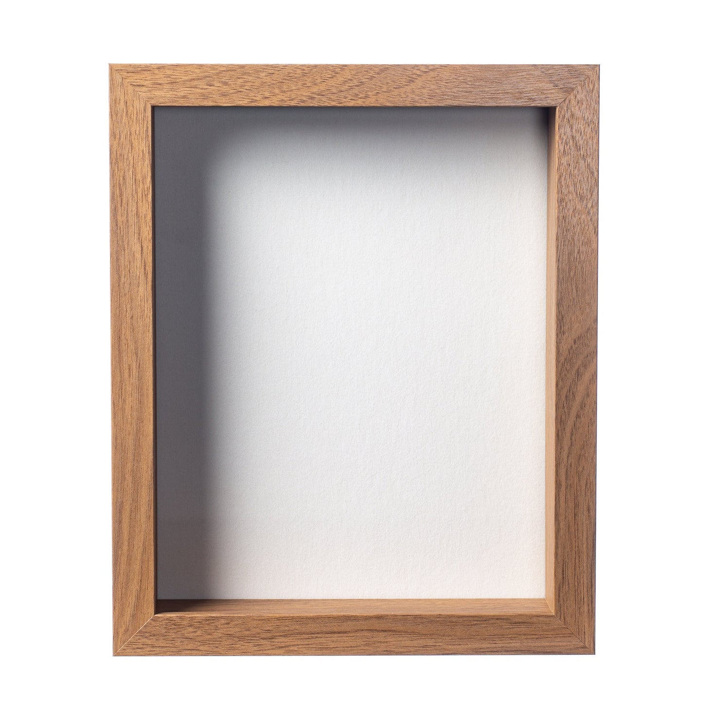 8” x 10” Light Oak MDF Wood Shadow Box Frame
