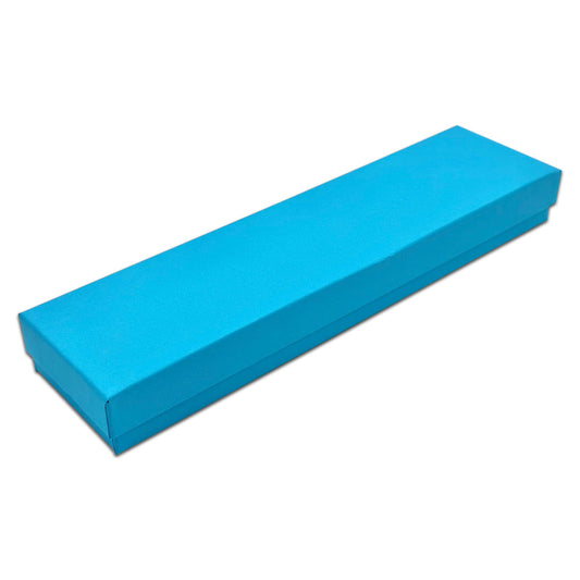 8" x 2" x 1" Azure Blue Cotton Filled Box (25-Pack)