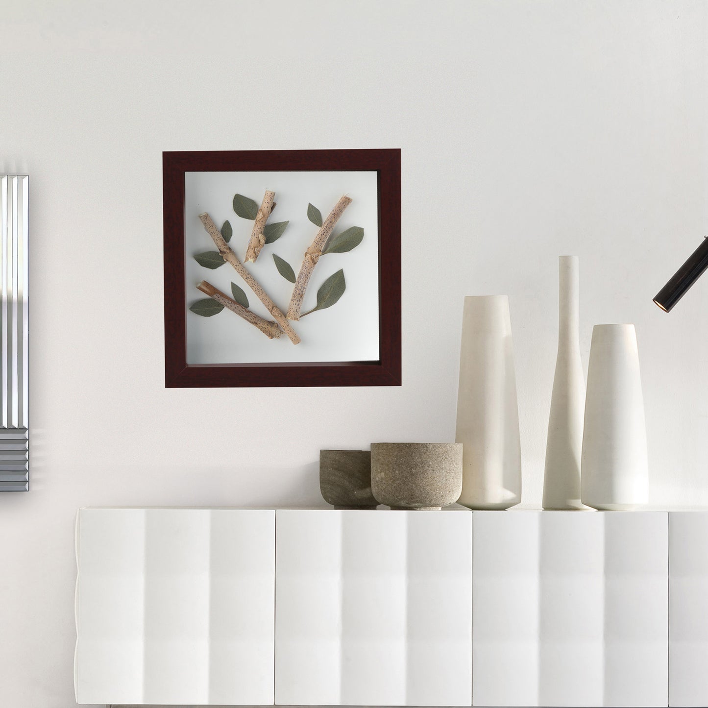 8" x 8” Mahogany MDF Wood Shadow Box Frame