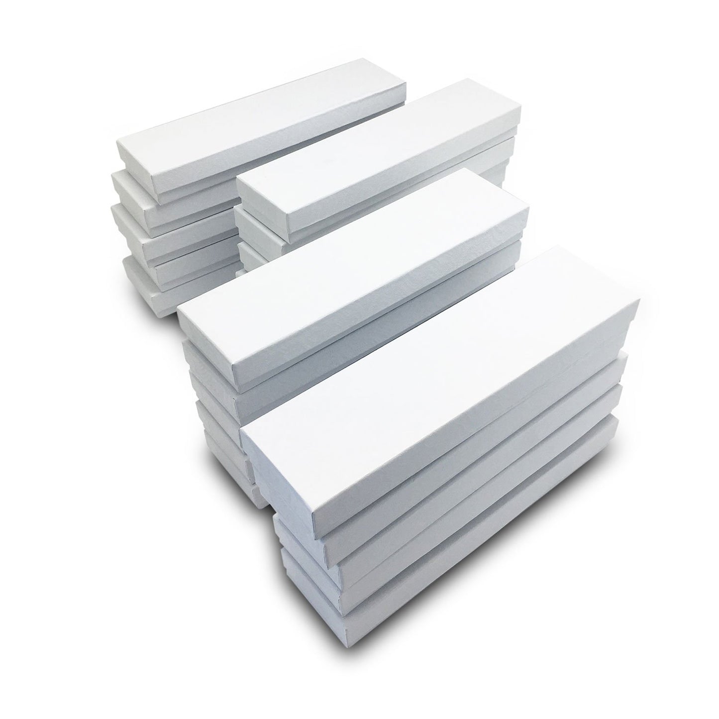 8"x 2"x 1" White Swirl Cotton Filled Box